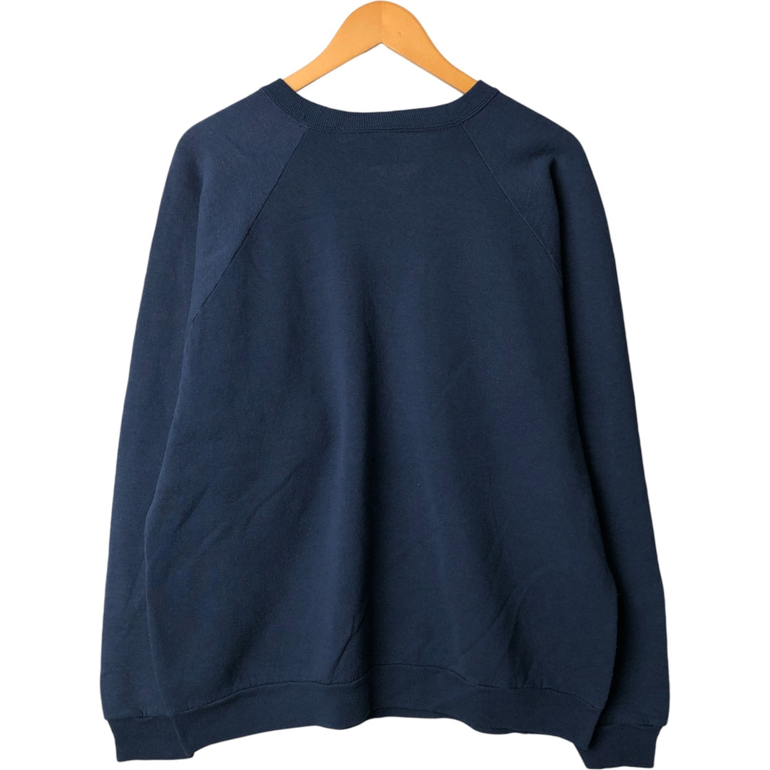 Men's college sweatshirt (XL size) unclear navy blue type Vintage Second Hand