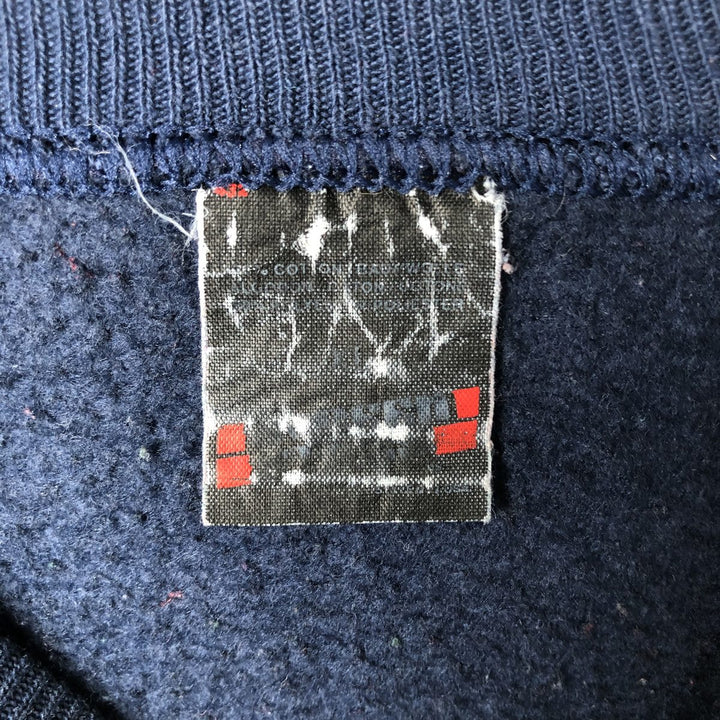 Men's college sweatshirt (XL size) unclear navy blue type Vintage Second Hand
