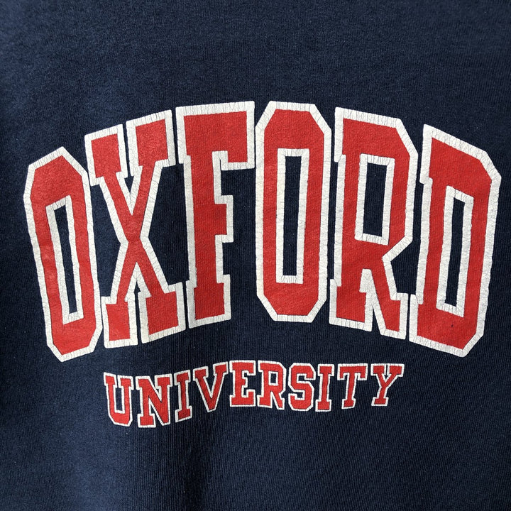 Men's college sweatshirt (XL size) unclear navy blue type Vintage Second Hand