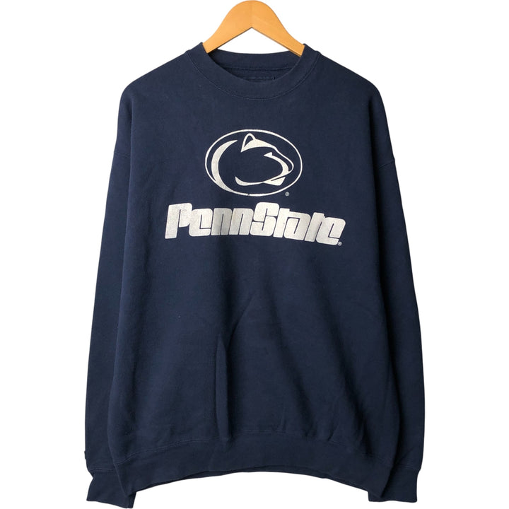 Vintage 1990'S JanSport Penn State University college sweatshirt, Made in USA, Men's XL cotton navy blue type Vintage Second Hand