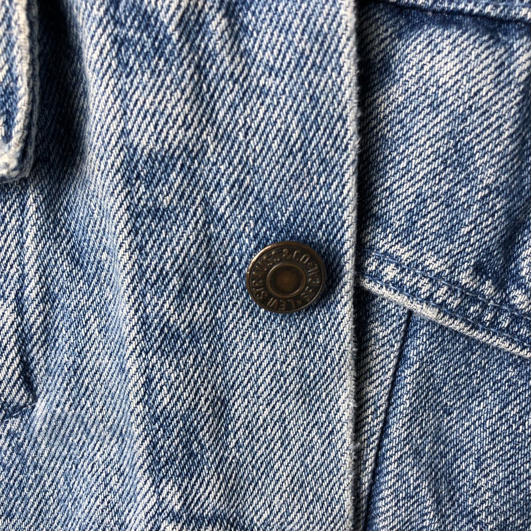 Vintage 1990'S Levi's 70598-4891 Large Patch Denim Jacket, Made in USA, Men's Size Medium cotton blue type Vintage Second Hand