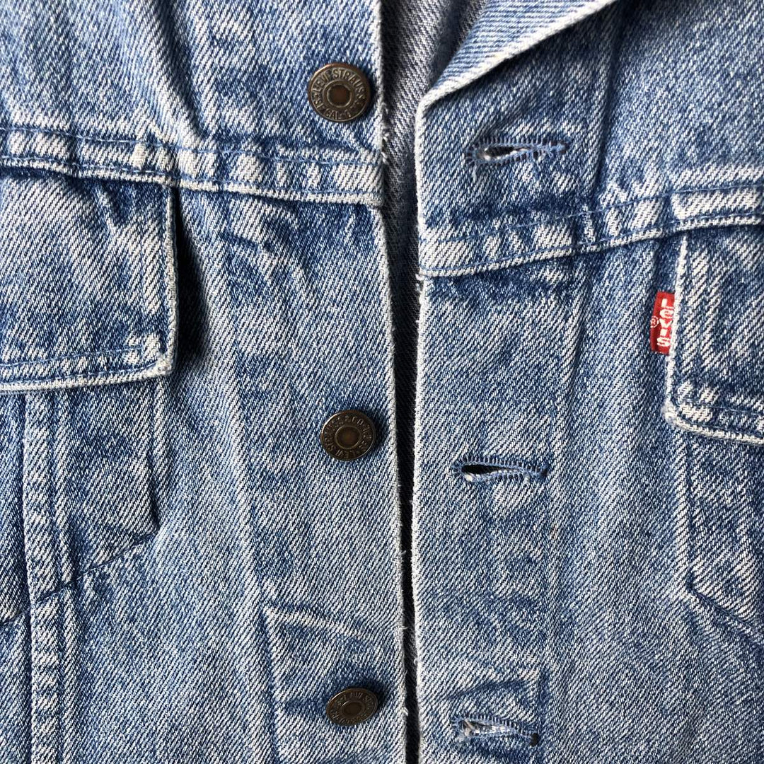 Vintage 1990'S Levi's 70598-4891 Large Patch Denim Jacket, Made in USA, Men's Size Medium cotton blue type Vintage Second Hand