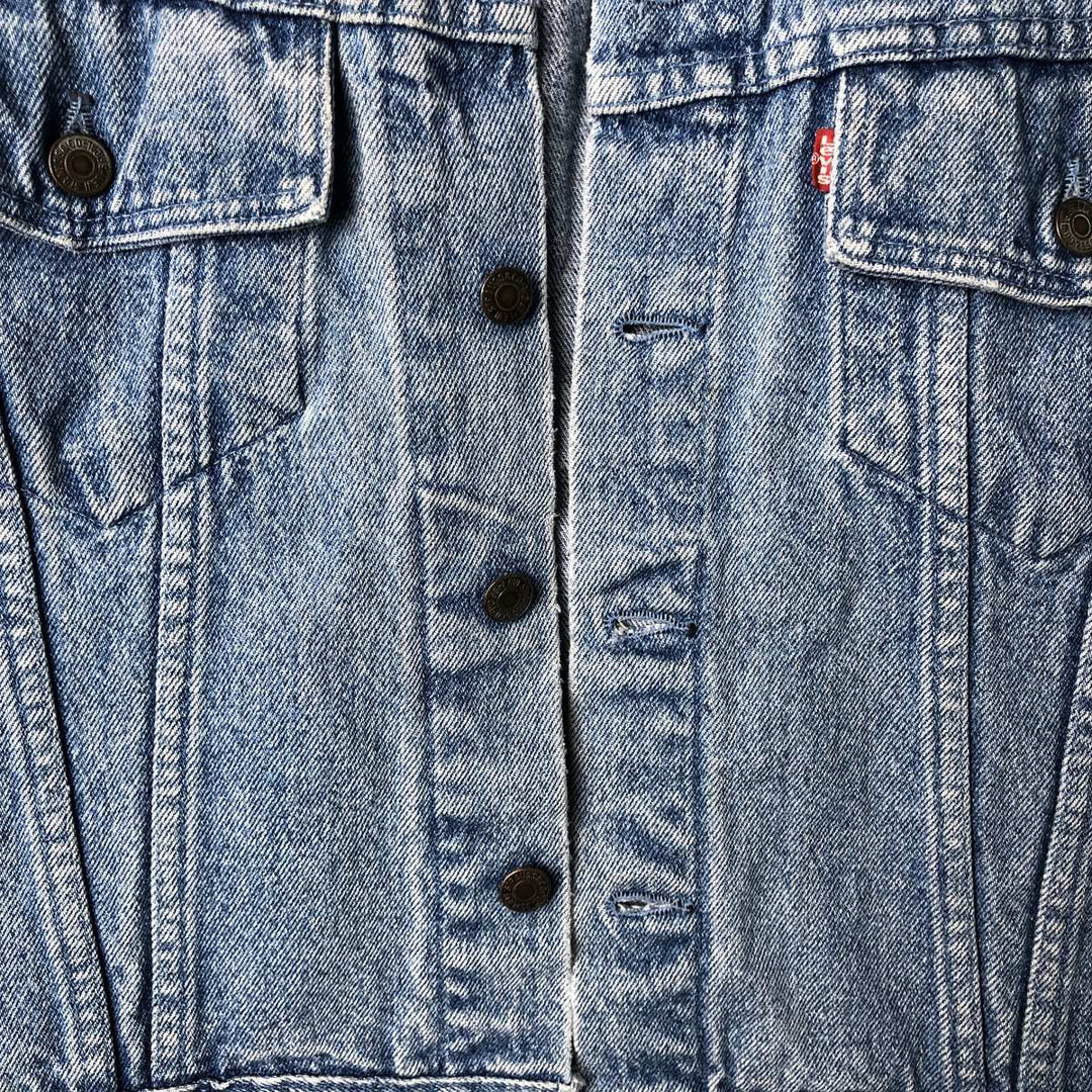 Vintage 1990'S Levi's 70598-4891 Large Patch Denim Jacket, Made in USA, Men's Size Medium cotton blue type Vintage Second Hand