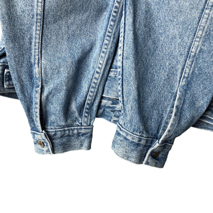 Vintage 1990'S Levi's 70598-4891 Large Patch Denim Jacket, Made in USA, Men's Size Medium cotton blue type Vintage Second Hand
