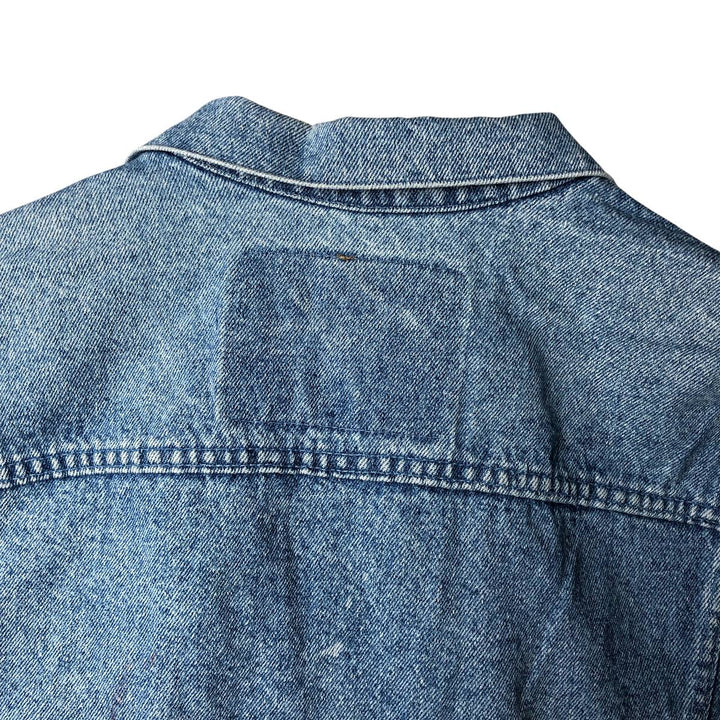 Vintage 1990'S Levi's 70598-4891 Large Patch Denim Jacket, Made in USA, Men's Size Medium cotton blue type Vintage Second Hand