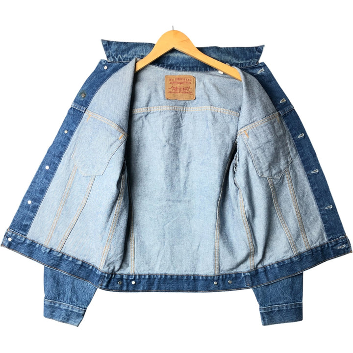 90'S Levi's 75505-0211 denim jacket, made in Canada, men's size M, vintage unclear blue type Vintage Second Hand
