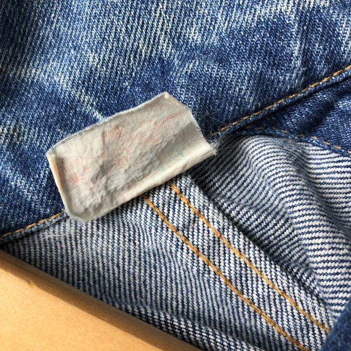 90'S Levi's 75505-0211 denim jacket, made in Canada, men's size M, vintage unclear blue type Vintage Second Hand