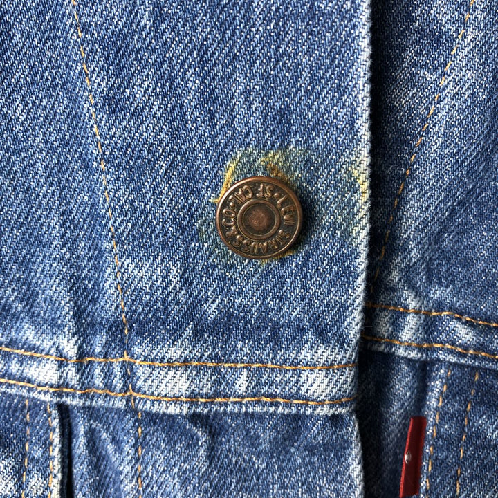 90'S Levi's 75505-0211 denim jacket, made in Canada, men's size M, vintage unclear blue type Vintage Second Hand