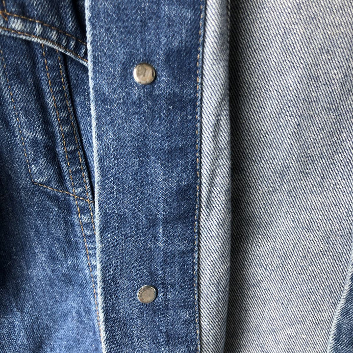 90'S Levi's 75505-0211 denim jacket, made in Canada, men's size M, vintage unclear blue type Vintage Second Hand