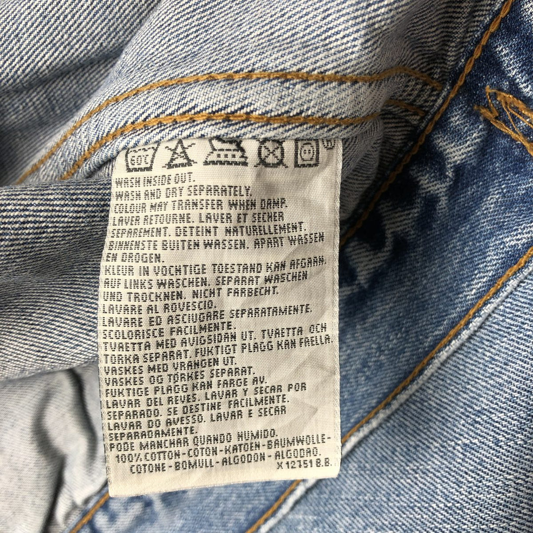 90'S Levi's 70503-0461 Denim Jacket, Men's XXL, Vintage cotton blue type Vintage Second Hand