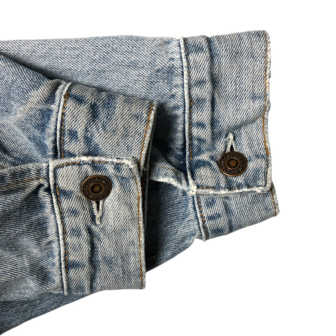 90'S Levi's 70503-0461 Denim Jacket, Men's XXL, Vintage cotton blue type Vintage Second Hand