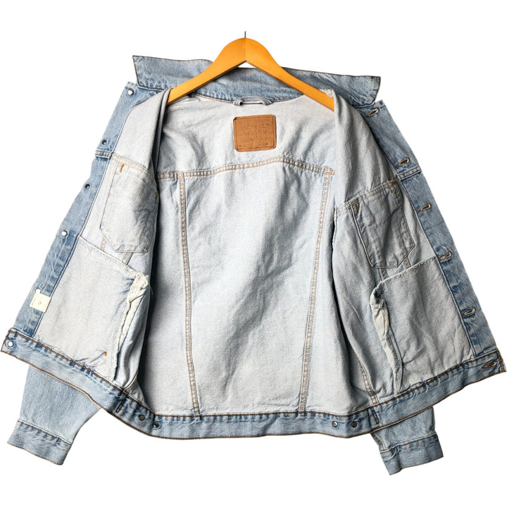 90'S Levi's 70507-0334 denim jacket, denim jacket, made in USA, men's size M, vintage cotton blue type Vintage Second Hand