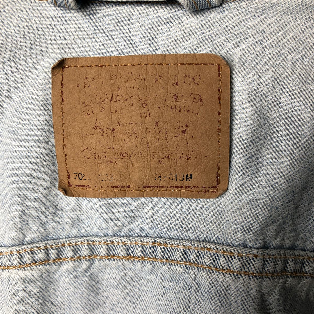 90'S Levi's 70507-0334 denim jacket, denim jacket, made in USA, men's size M, vintage cotton blue type Vintage Second Hand