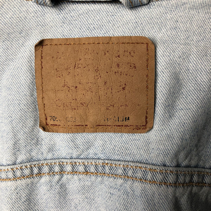 90'S Levi's 70507-0334 denim jacket, denim jacket, made in USA, men's size M, vintage cotton blue type Vintage Second Hand