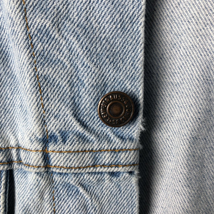 90'S Levi's 70507-0334 denim jacket, denim jacket, made in USA, men's size M, vintage cotton blue type Vintage Second Hand