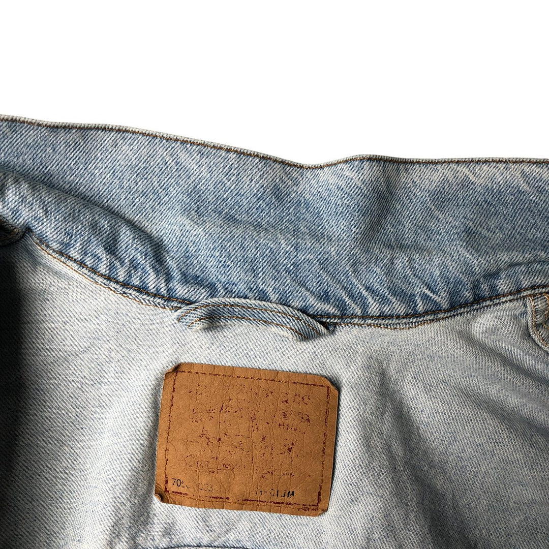 90'S Levi's 70507-0334 denim jacket, denim jacket, made in USA, men's size M, vintage cotton blue type Vintage Second Hand