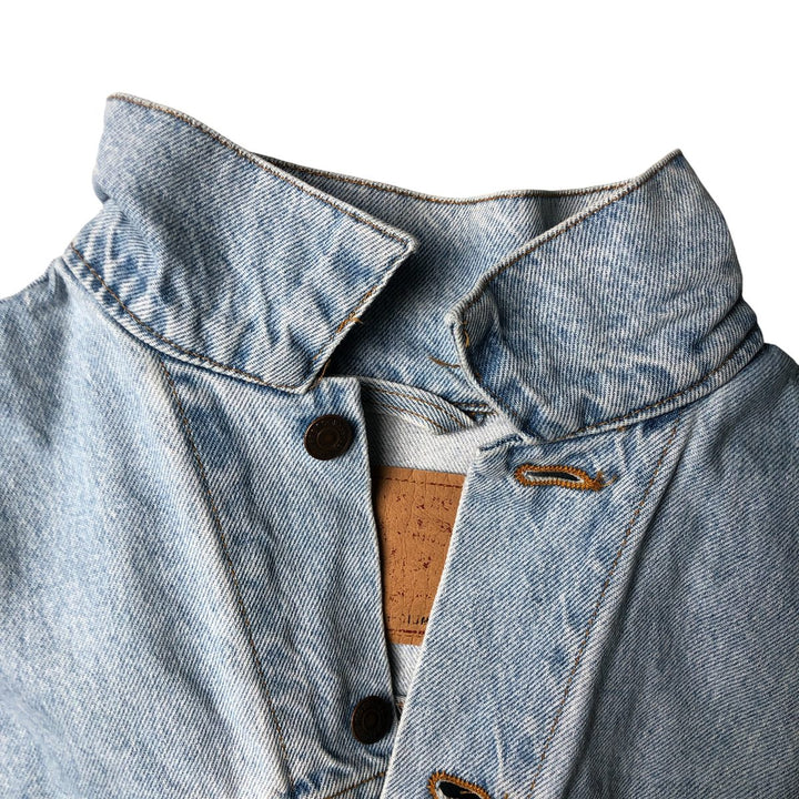 90'S Levi's 70507-0334 denim jacket, denim jacket, made in USA, men's size M, vintage cotton blue type Vintage Second Hand