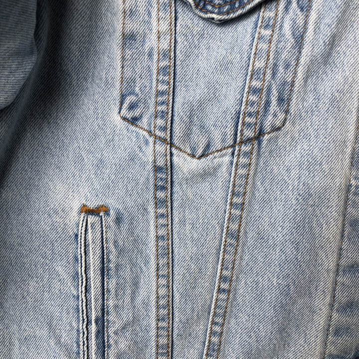 90'S Levi's 70507-0334 denim jacket, denim jacket, made in USA, men's size M, vintage cotton blue type Vintage Second Hand