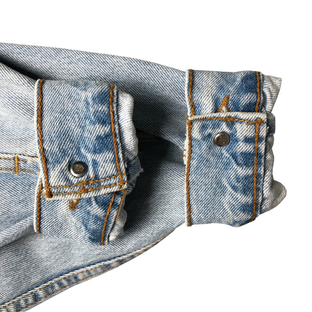 90'S Levi's 70507-0334 denim jacket, denim jacket, made in USA, men's size M, vintage cotton blue type Vintage Second Hand