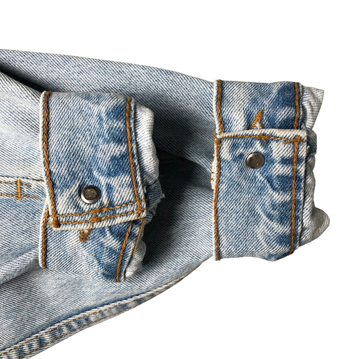 90'S Levi's 70507-0334 denim jacket, denim jacket, made in USA, men's size M, vintage cotton blue type Vintage Second Hand