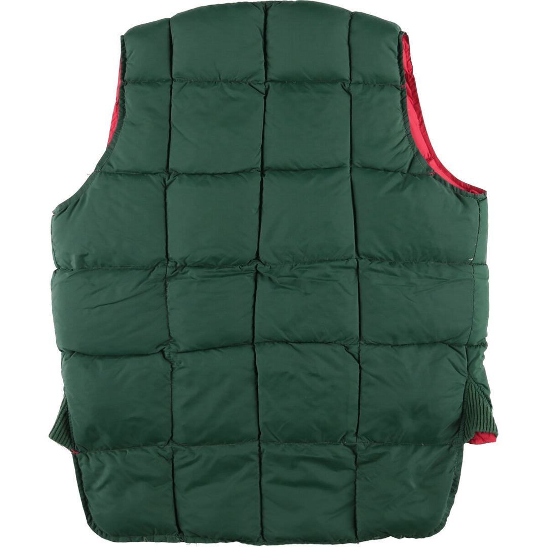 Vintage reversible padded vest, men's size M unclear green type Vintage Second Hand