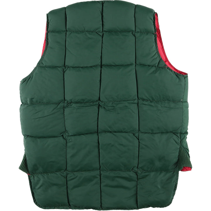 Vintage reversible padded vest, men's size M unclear green type Vintage Second Hand