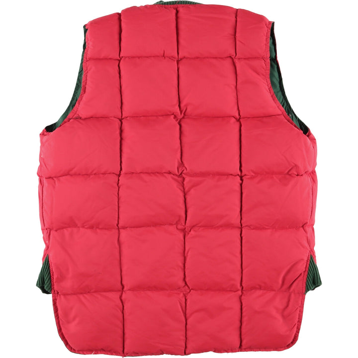 Vintage reversible padded vest, men's size M unclear green type Vintage Second Hand