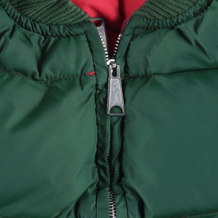 Vintage reversible padded vest, men's size M unclear green type Vintage Second Hand