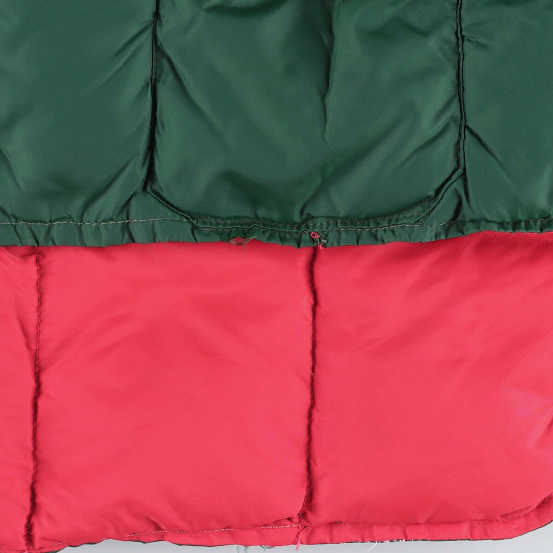Vintage reversible padded vest, men's size M unclear green type Vintage Second Hand