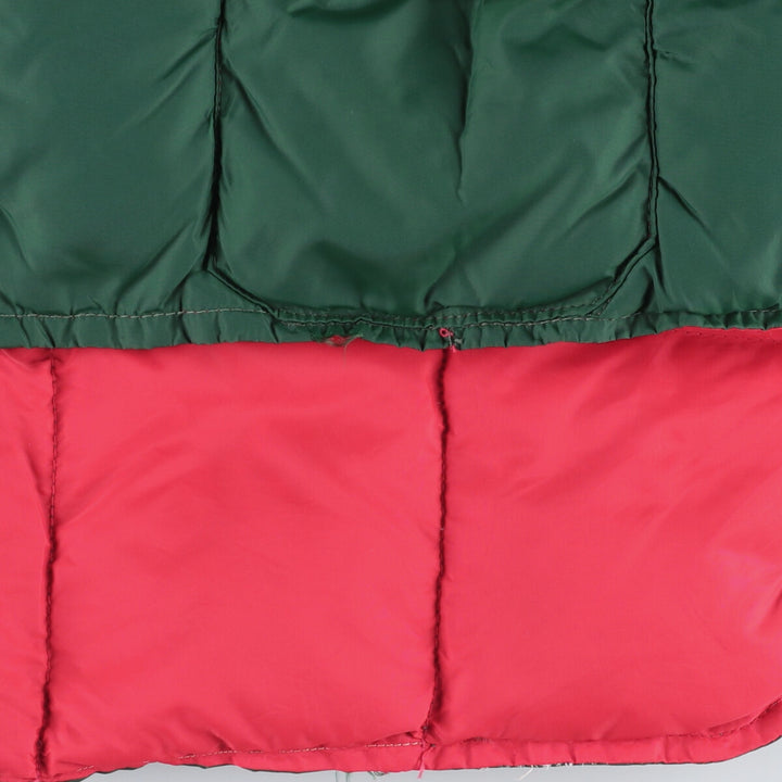 Vintage reversible padded vest, men's size M unclear green type Vintage Second Hand