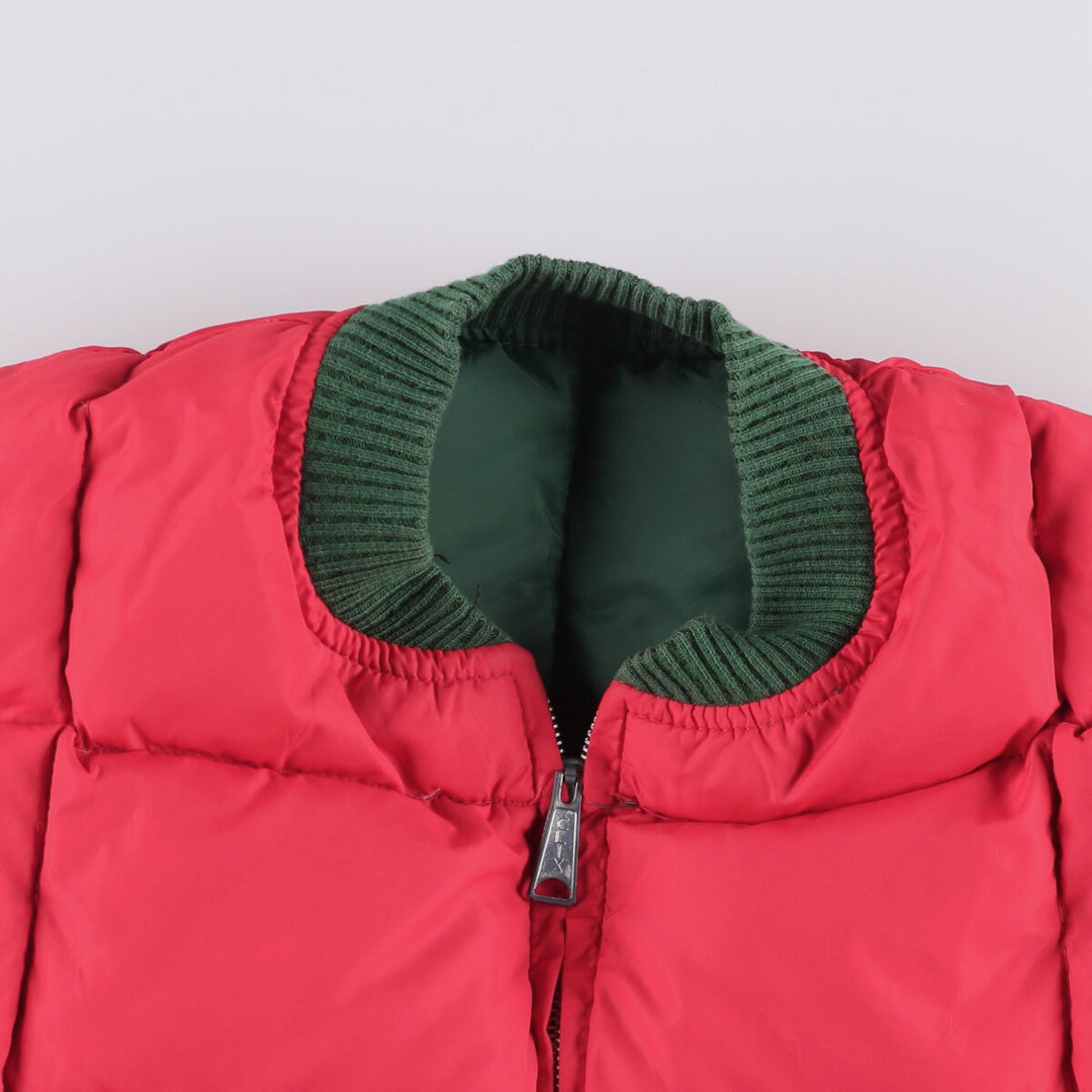 Vintage reversible padded vest, men's size M unclear green type Vintage Second Hand