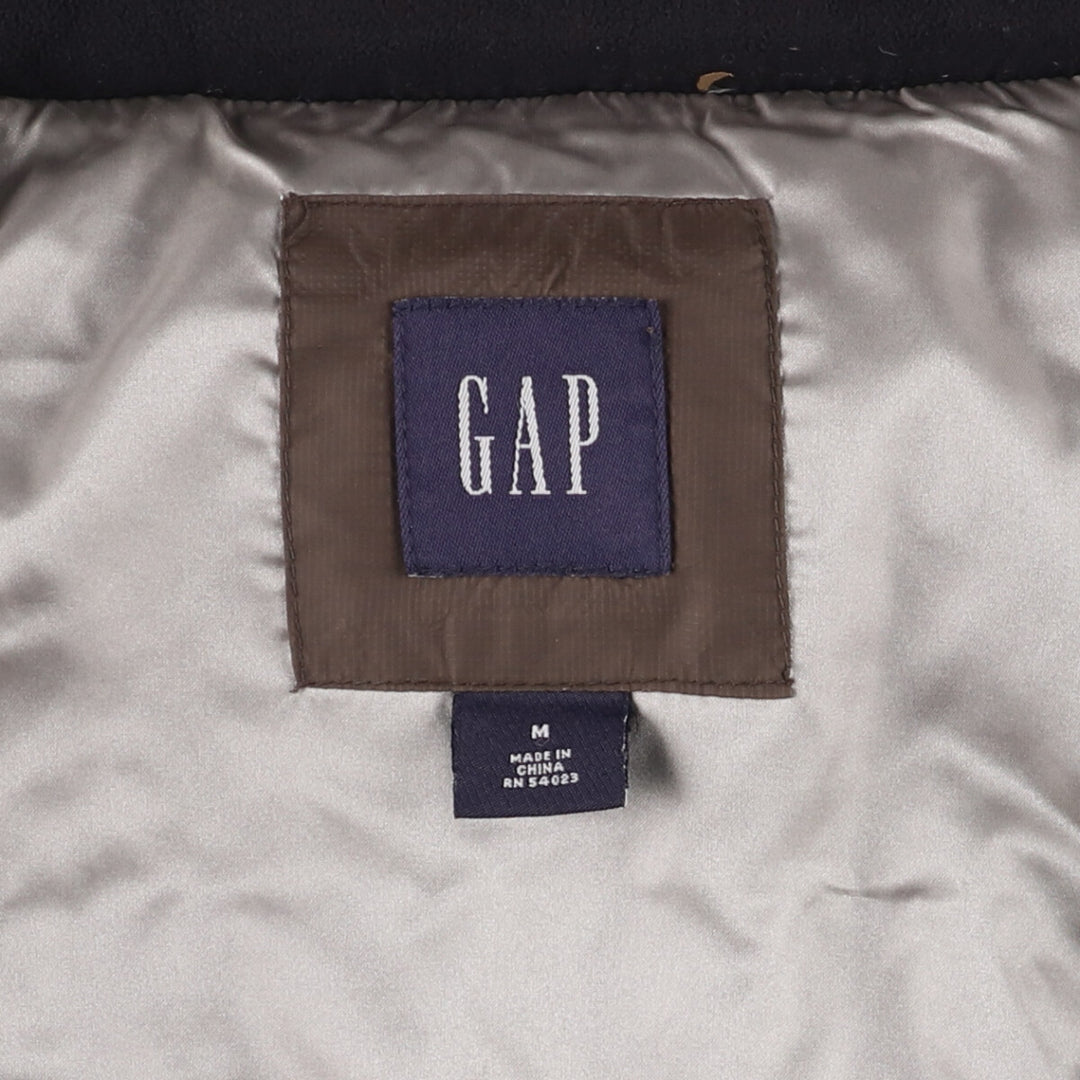 2000'S GAP padded ripstop vest, men's size M unclear brown type Vintage Second Hand