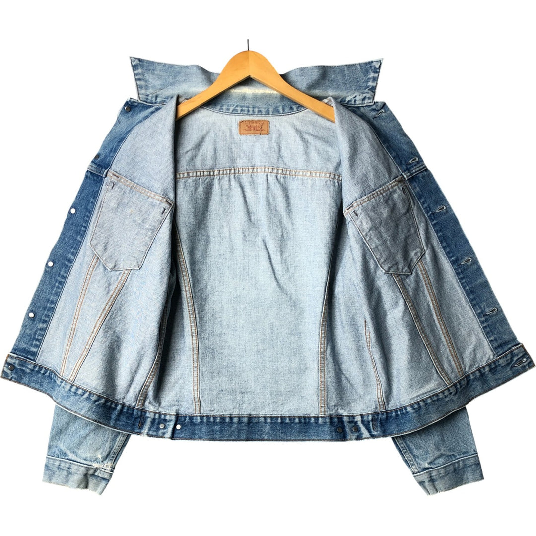 ~90'S Levi's denim jacket, denim jacket, men's size M, vintage unclear blue type Vintage Second Hand
