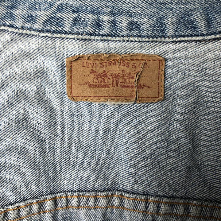 ~90'S Levi's denim jacket, denim jacket, men's size M, vintage unclear blue type Vintage Second Hand