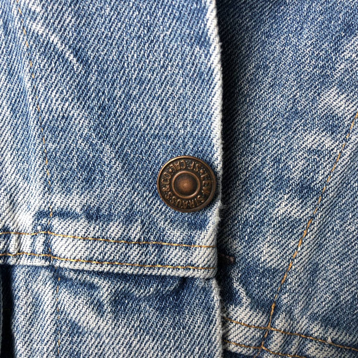 ~90'S Levi's denim jacket, denim jacket, men's size M, vintage unclear blue type Vintage Second Hand