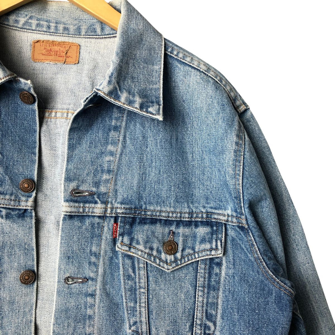 ~90'S Levi's denim jacket, denim jacket, men's size M, vintage unclear blue type Vintage Second Hand