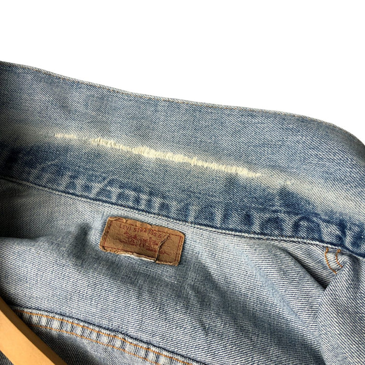 ~90'S Levi's denim jacket, denim jacket, men's size M, vintage unclear blue type Vintage Second Hand