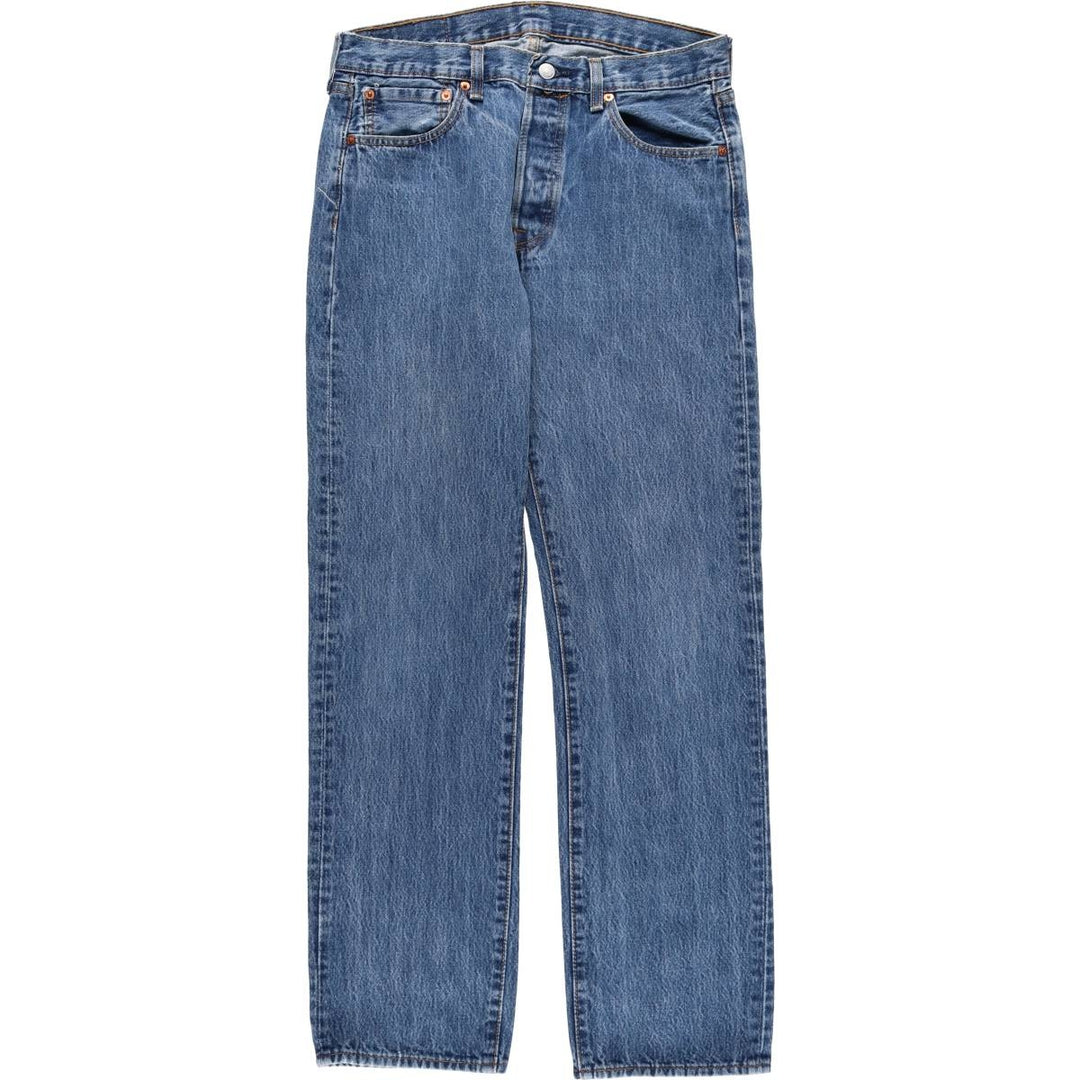 Levi's 501 straight denim pants for men, size W33 cotton blue type Vintage Second Hand