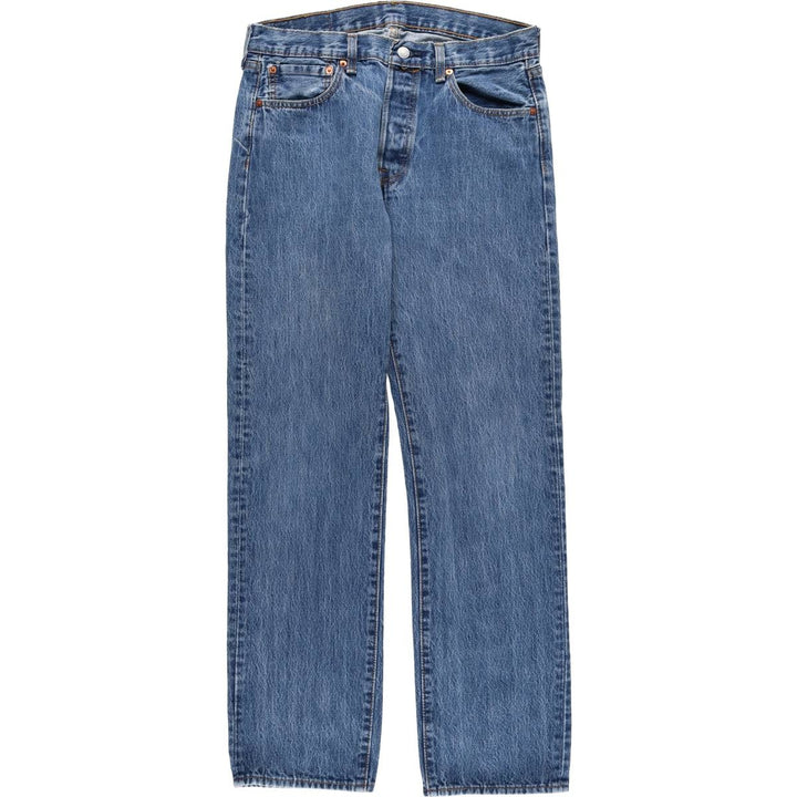 Levi's 501 straight denim pants for men, size W33 cotton blue type Vintage Second Hand