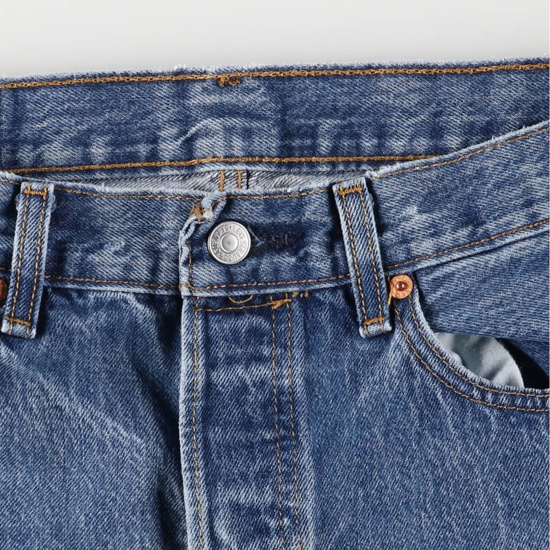 Levi's 501 straight denim pants for men, size W33 cotton blue type Vintage Second Hand