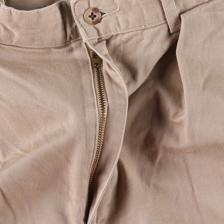 Ralph Lauren POLO by Ralph Lauren Two-pleat Chino Pants, Made in USA, Men's, Size W34 cotton Beige type Vintage Second Hand