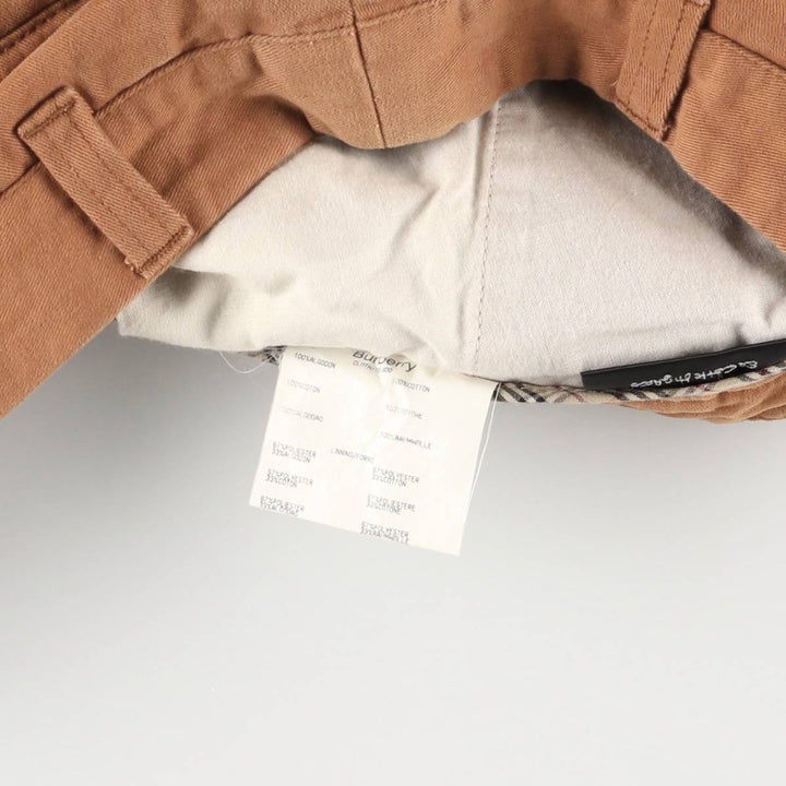 Burberry's BURBERRY LONDON two-pleat chino pants, men's size W34 cotton brown type Vintage Second Hand