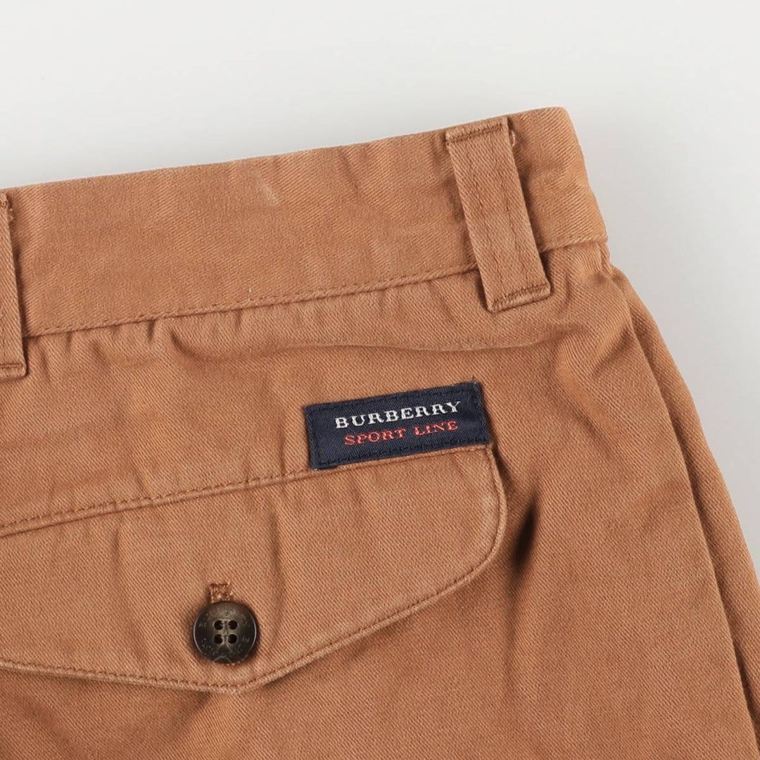Burberry's BURBERRY LONDON two-pleat chino pants, men's size W34 cotton brown type Vintage Second Hand