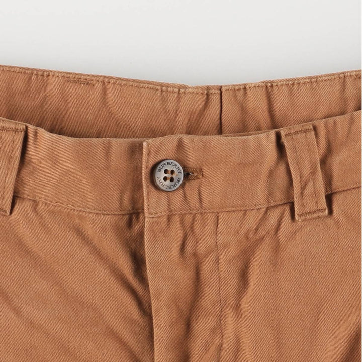 Burberry's BURBERRY LONDON two-pleat chino pants, men's size W34 cotton brown type Vintage Second Hand