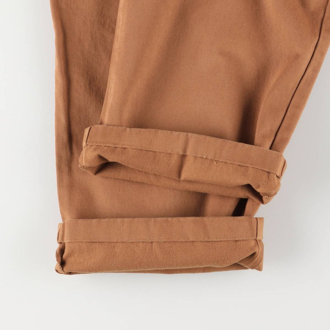 Burberry's BURBERRY LONDON two-pleat chino pants, men's size W34 cotton brown type Vintage Second Hand
