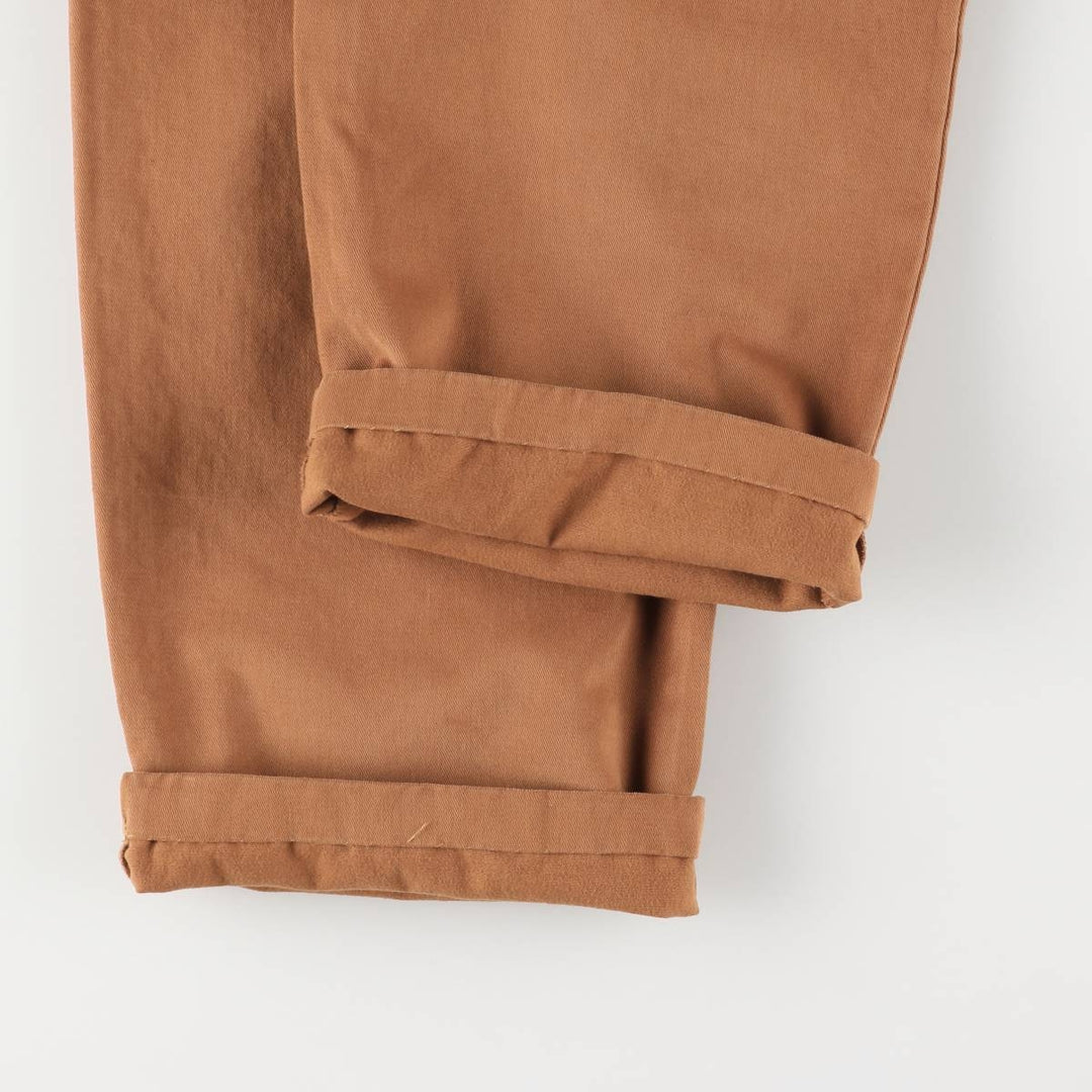 Burberry's BURBERRY LONDON two-pleat chino pants, men's size W34 cotton brown type Vintage Second Hand