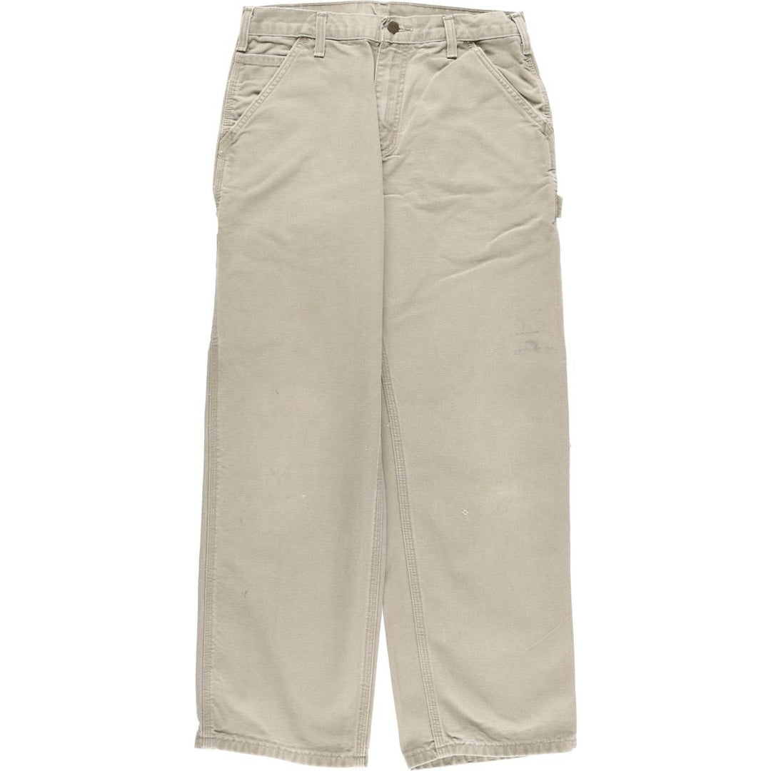 2000'S Carhartt Dungaree Fit Duck Painter Pants, Men's, Size W31 cotton Khaki type Vintage Second Hand