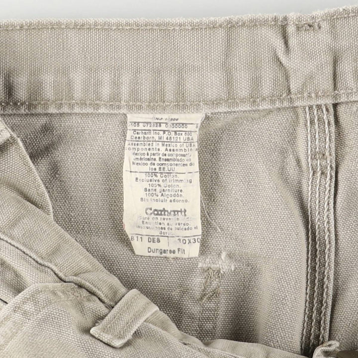 2000'S Carhartt Dungaree Fit Duck Painter Pants, Men's, Size W31 cotton Khaki type Vintage Second Hand