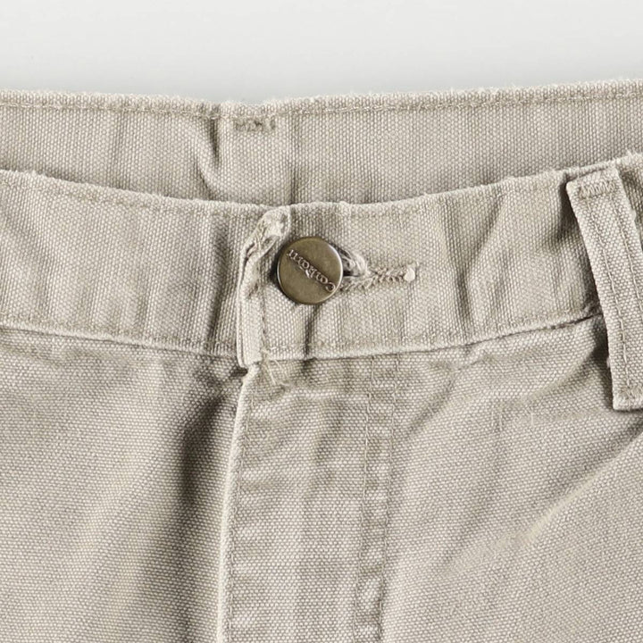 2000'S Carhartt Dungaree Fit Duck Painter Pants, Men's, Size W31 cotton Khaki type Vintage Second Hand