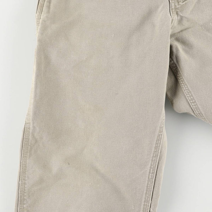 2000'S Carhartt Dungaree Fit Duck Painter Pants, Men's, Size W31 cotton Khaki type Vintage Second Hand